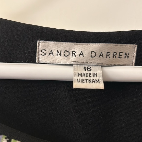 Gorgeous Print Tunic Dress XL Sandra Darren 💚 - Picture 2 of 3